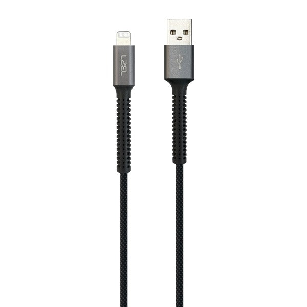 كيبل شحن Celeris Power Volt من ليزل USB-A إلي Lightning مضفر بالأقمشة بطول 1.2 متر | أسود كيبل شحن Celeris Power Volt من ليزل USB-A إلي Lightning مضفر بالأقمشة بطول 1.2 متر | أسود